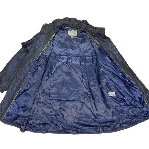 Allen Schwartz ABS Silver Label Puff Jacket Womens Size Medium Blue Elegant Coat - Picture 5 of 16